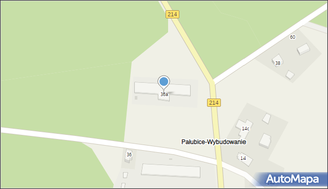 Pałubice, Pałubice, 36a, mapa Pałubice