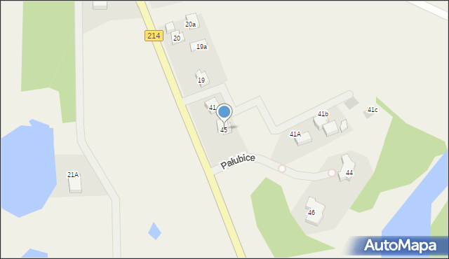 Pałubice, Pałubice, 45, mapa Pałubice