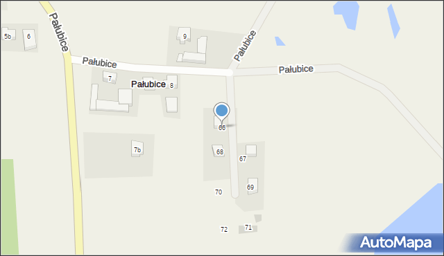 Pałubice, Pałubice, 66, mapa Pałubice