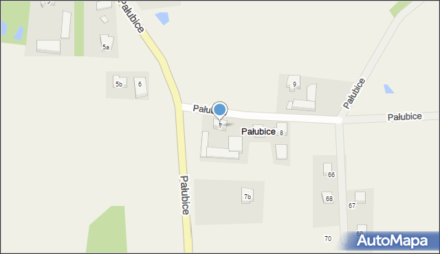 Pałubice, Pałubice, 7, mapa Pałubice