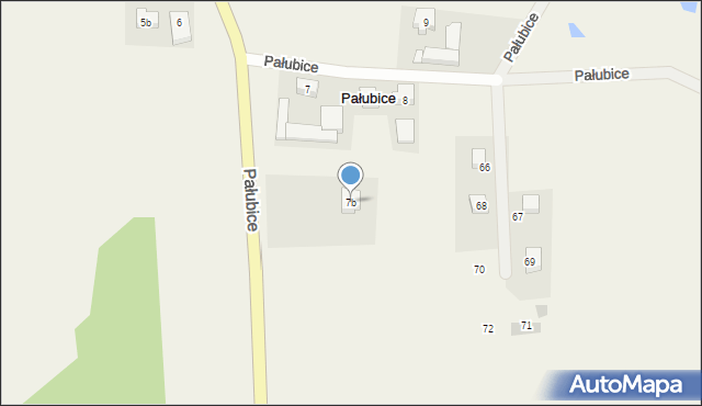 Pałubice, Pałubice, 7b, mapa Pałubice