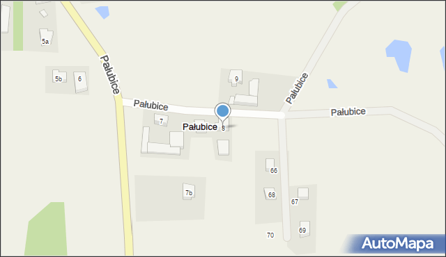 Pałubice, Pałubice, 8, mapa Pałubice