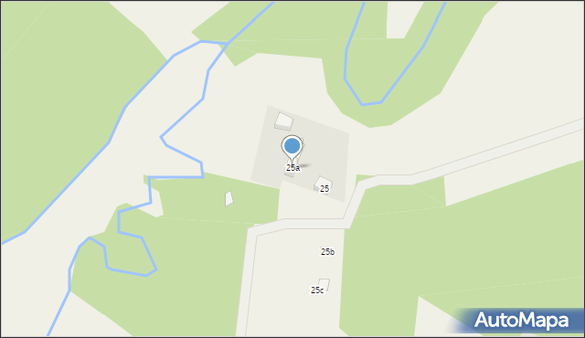 Pałubin, Pałubin, 25a, mapa Pałubin
