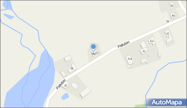 Pałubin, Pałubin, 58a, mapa Pałubin