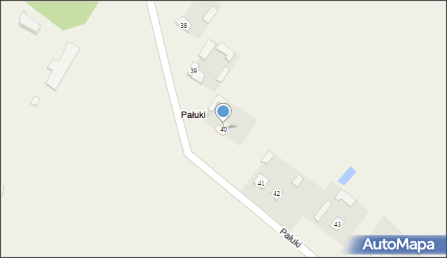 Pałuki, Pałuki, 40, mapa Pałuki