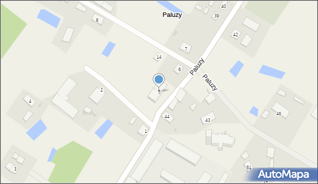 Paluzy, Paluzy, 5, mapa Paluzy