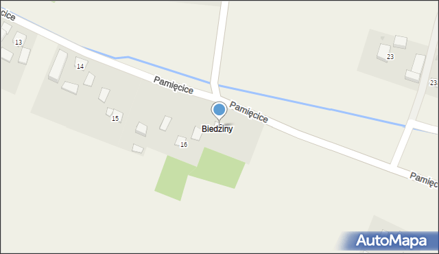 Pamięcice, Pamięcice, 17, mapa Pamięcice