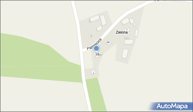 Pamięcice, Pamięcice, 1a, mapa Pamięcice