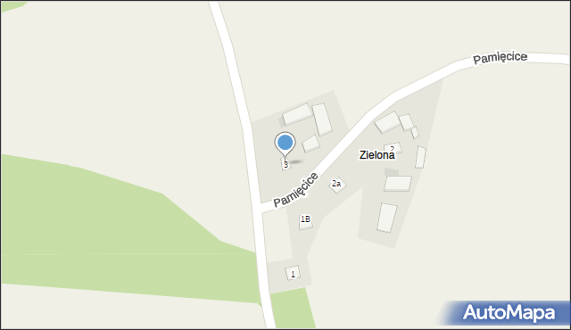 Pamięcice, Pamięcice, 3, mapa Pamięcice
