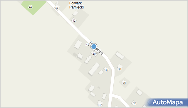 Pamięcice, Pamięcice, 40, mapa Pamięcice