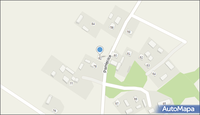 Pamięcice, Pamięcice, 82, mapa Pamięcice