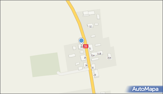 Pamięcin, Pamięcin, 34, mapa Pamięcin