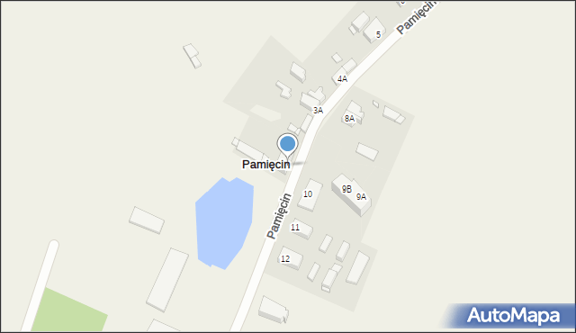 Pamięcin, Pamięcin, 2, mapa Pamięcin