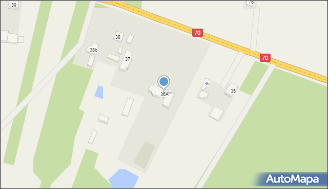Pamiętna, Pamiętna, 36A, mapa Pamiętna