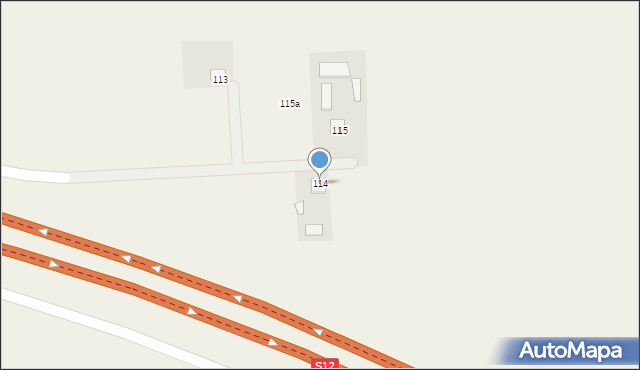 Panieńszczyzna, Panieńszczyzna, 114, mapa Panieńszczyzna