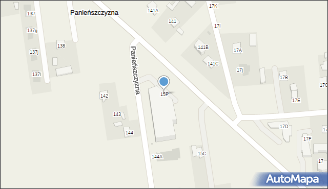 Panieńszczyzna, Panieńszczyzna, 15P, mapa Panieńszczyzna