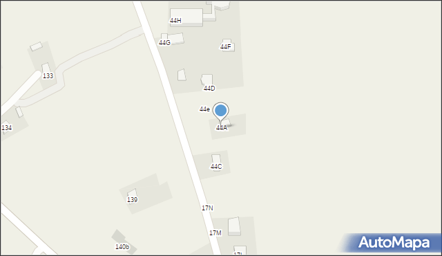 Panieńszczyzna, Panieńszczyzna, 44A, mapa Panieńszczyzna