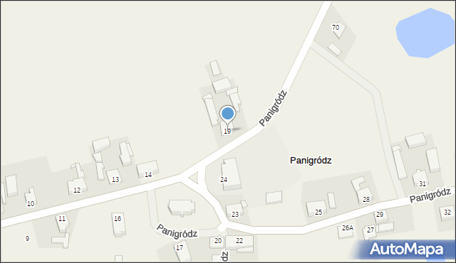 Panigródz, Panigródz, 19, mapa Panigródz