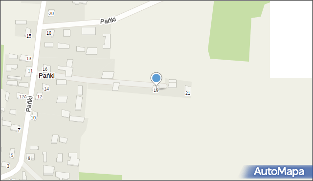 Pańki, Pańki, 19, mapa Pańki