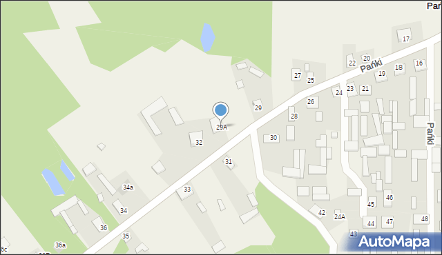Pańki, Pańki, 29A, mapa Pańki