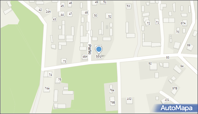 Pańki, Pańki, 50/1, mapa Pańki