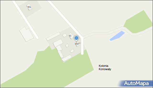 Pańki, Pańki, 90A, mapa Pańki