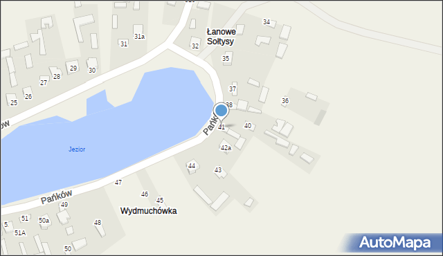 Pańków, Pańków, 42, mapa Pańków