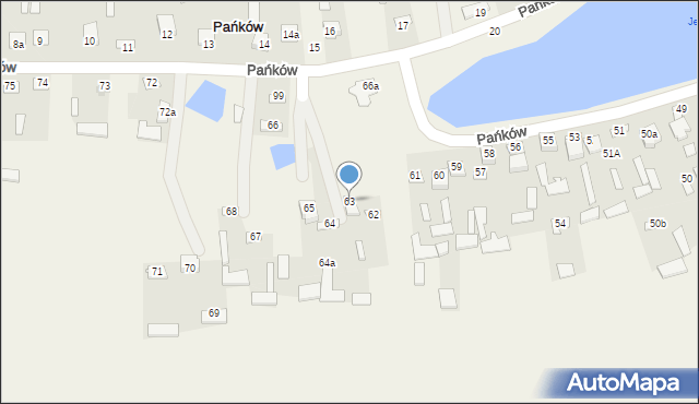Pańków, Pańków, 63, mapa Pańków
