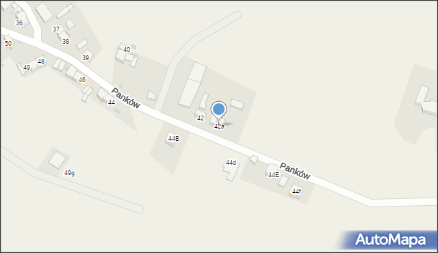 Panków, Panków, 42a, mapa Panków