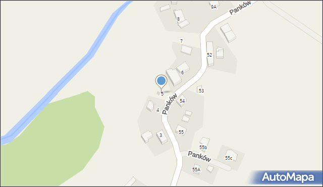 Panków, Panków, 5, mapa Panków