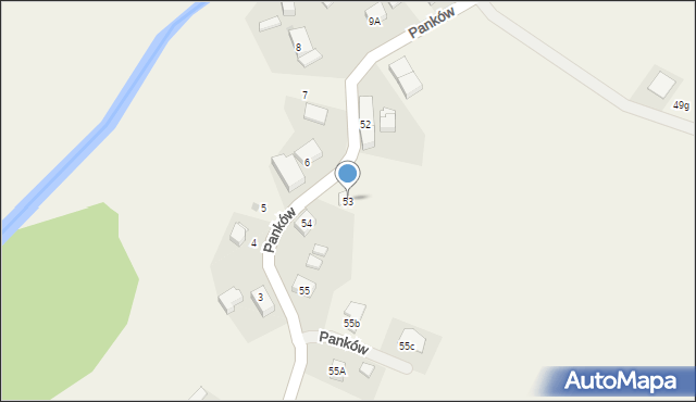 Panków, Panków, 53, mapa Panków