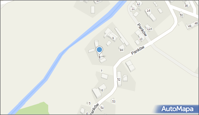 Panków, Panków, 8, mapa Panków