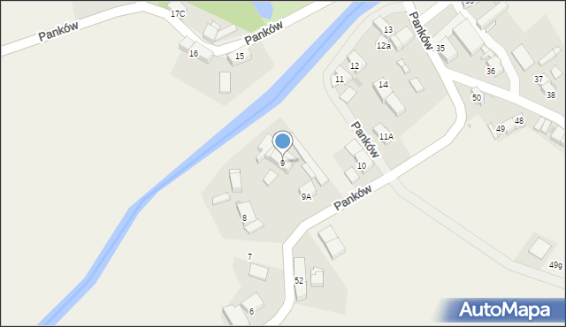 Panków, Panków, 9, mapa Panków