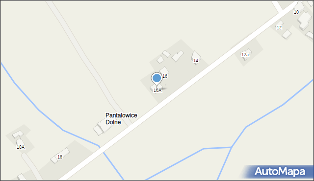 Pantalowice, Pantalowice, 16A, mapa Pantalowice