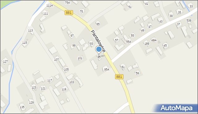 Pantalowice, Pantalowice, 95, mapa Pantalowice