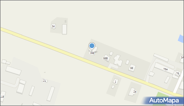 Paparzyn, Paparzyn, 34a, mapa Paparzyn