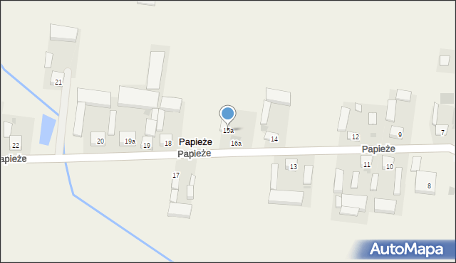 Papieże, Papieże, 15a, mapa Papieże