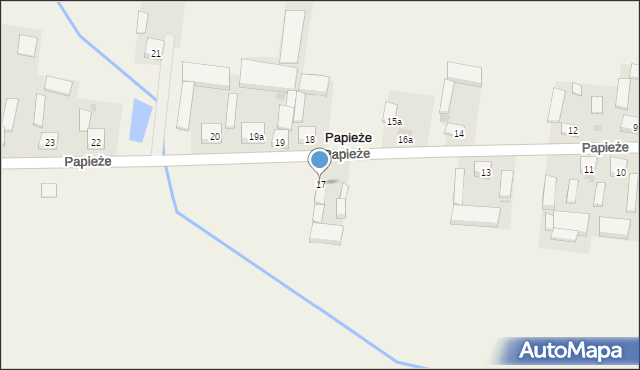 Papieże, Papieże, 17, mapa Papieże