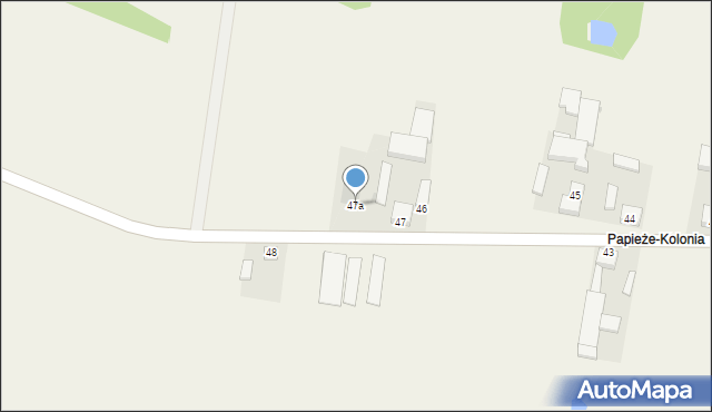 Papieże, Papieże, 47a, mapa Papieże