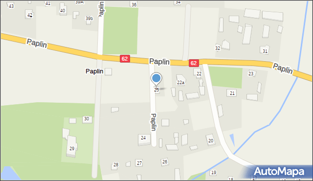 Paplin, Paplin, 25, mapa Paplin