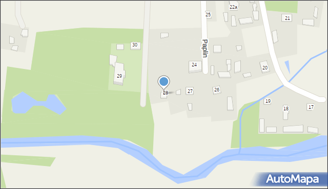 Paplin, Paplin, 29a, mapa Paplin