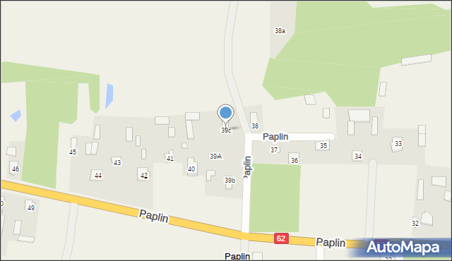 Paplin, Paplin, 39c, mapa Paplin