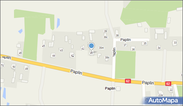Paplin, Paplin, 40, mapa Paplin