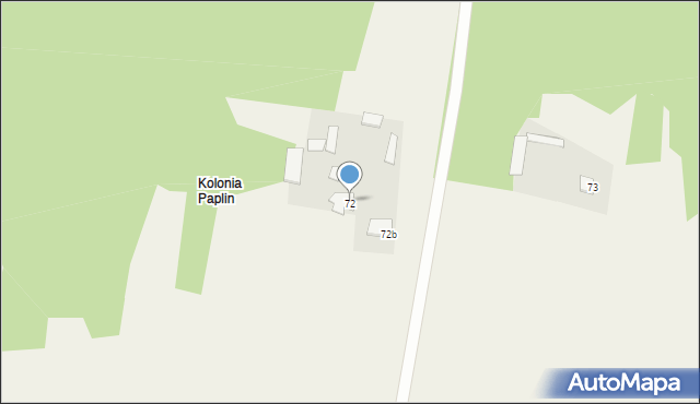 Paplin, Paplin, 72a, mapa Paplin