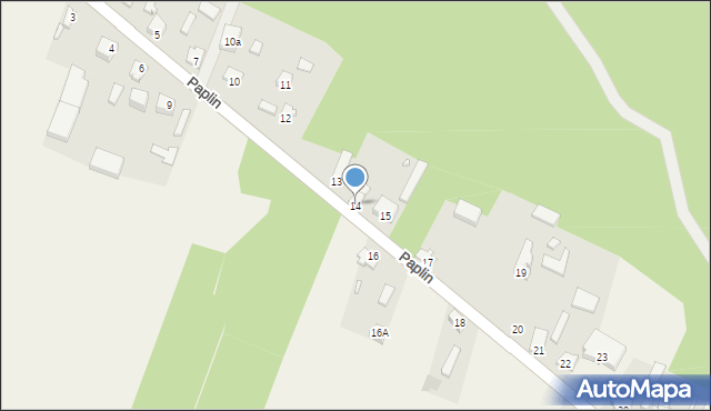 Paplin, Paplin, 14, mapa Paplin