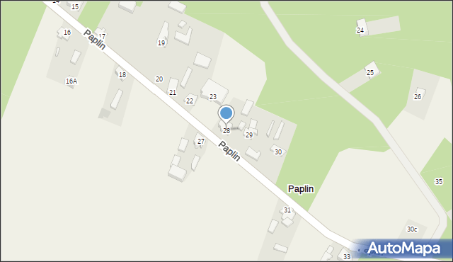 Paplin, Paplin, 28, mapa Paplin