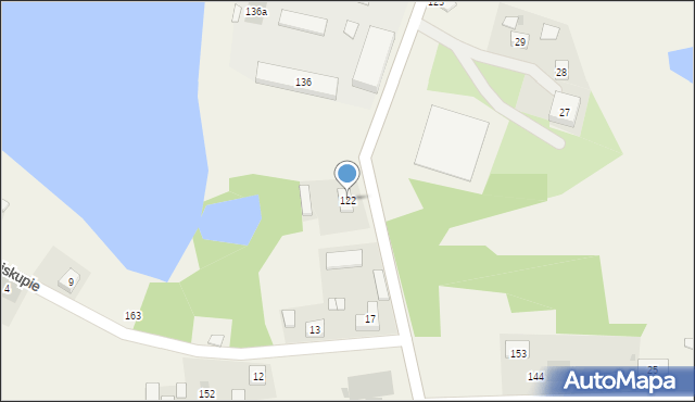 Papowo Biskupie, Papowo Biskupie, 122, mapa Papowo Biskupie