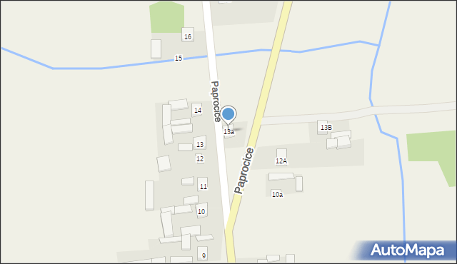 Paprocice, Paprocice, 13a, mapa Paprocice