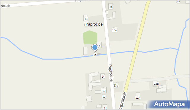 Paprocice, Paprocice, 15, mapa Paprocice