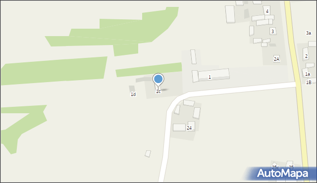 Paprocice, Paprocice, 1c, mapa Paprocice